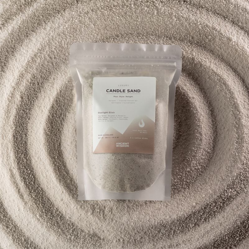 CSand-03 · Vit · Starlight Elixir · påse och ljussand