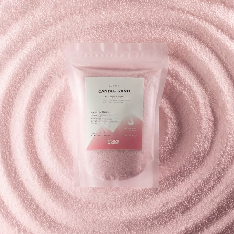 CSand-07 · Gammalrosa · Maison de Roses · påse och ljussand